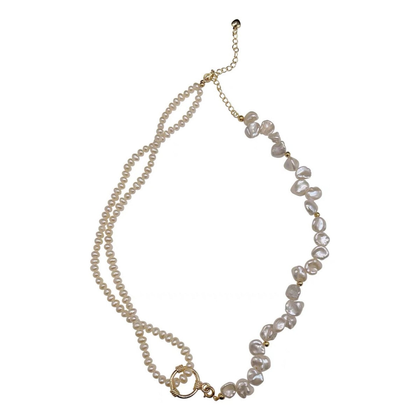 Natural baroque pearl necklace